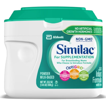 Infant Formula Similac® For Supplementation Unflavored 1.45 lbs. Canister Powder Milk-Based