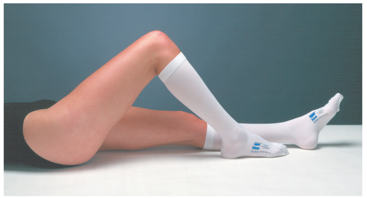 Anti-embolism Stocking T.E.D.™ Knee High X-Large / Long White Inspection Toe