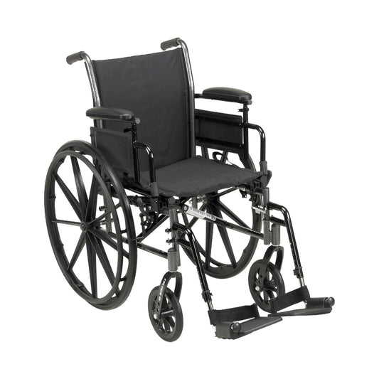 Lightweight Wheelchair McKesson Dual  20 Inch Seat Width Adult 300 lbs. Weight Capacity