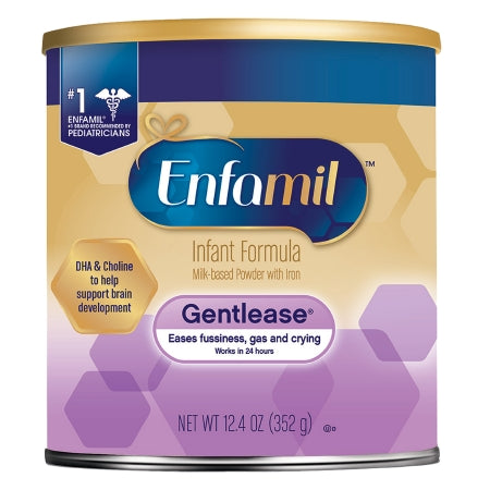 Infant Formula Enfamil® Gentlease® Unflavored 12.4 oz. Can Powder Milk-Based Fussiness / Gas / Crying