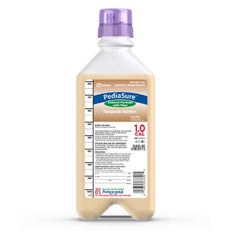 Pediatric Tube Feeding Formula PediaSure® 1.0 Cal with Fiber Vanilla Flavor 1 Liter RTH Container Liquid Fiber