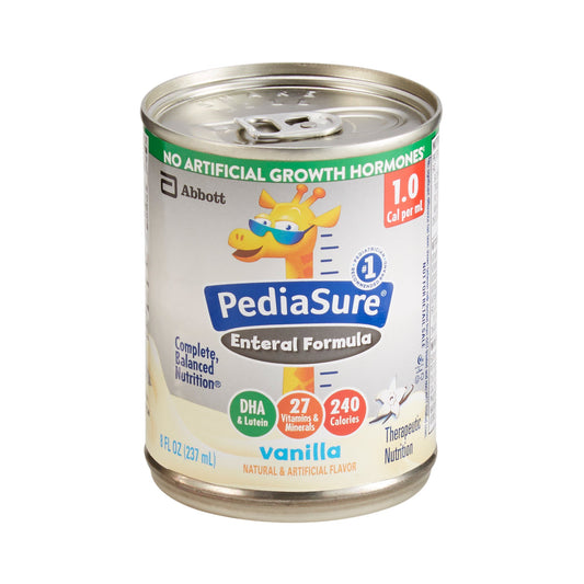 Pediatric Tube Feeding Formula PediaSure® 1.0 Cal Vanilla Flavor 8 oz. Can Liquid Milk-Based