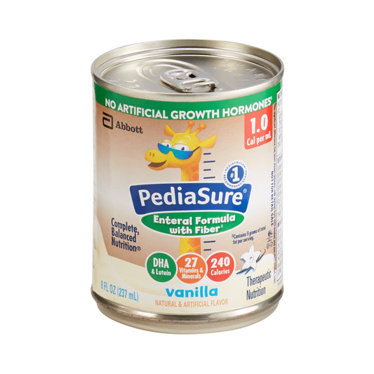 Pediatric Tube Feeding Formula PediaSure® 1.0 Cal with Fiber Vanilla Flavor 8 oz. Can Liquid Fiber