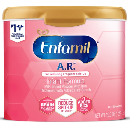 Infant Formula Enfamil® A.R.™ Unflavored 19.5 oz. Canister Powder Added Rice Spit Up