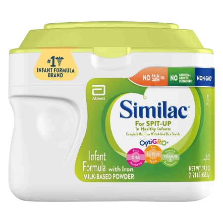 Infant Formula Similac® for Spit Up Unflavored 19.5 oz. Canister Powder Iron Lactose Sensitivity