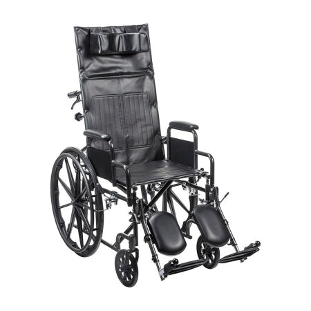 Reclining Wheelchair Dual Axle 16 Inch Seat Width