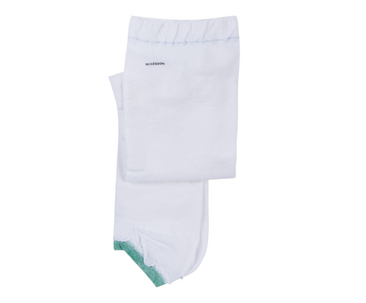 Anti-embolism Stocking McKesson Knee High Large / Regular White Inspection Toe