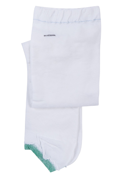 Anti-embolism Stocking McKesson Thigh High Medium / Short White Inspection Toe