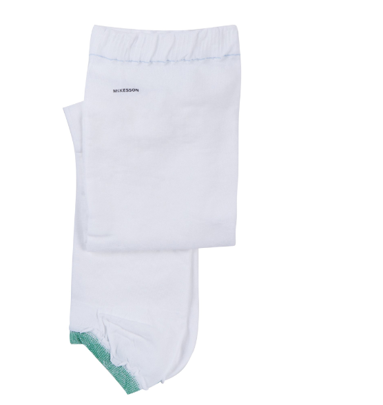 Anti-embolism Stocking McKesson Thigh High Large / Regular White Inspection Toe