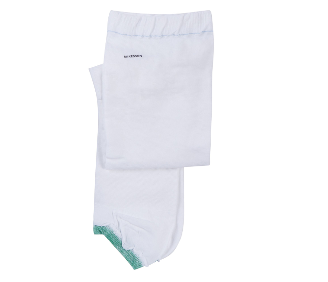 Anti-embolism Stocking McKesson Thigh High X-Large / Regular White Inspection Toe