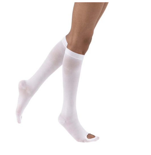 Anti-embolism Stocking JOBST® Anti-Em/GPT™ Knee High Medium / Regular White Inspection Toe