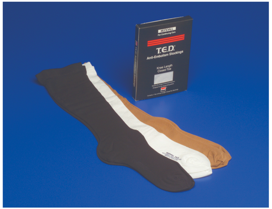 Anti-embolism Stocking T.E.D.™ Knee High Small / Regular Beige Closed Toe