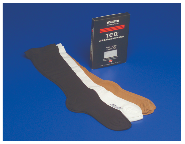 Anti-embolism Stocking T.E.D.™ Knee High Large / Regular Beige Closed Toe