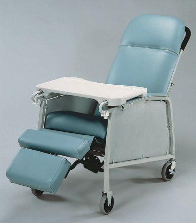 Multi-Position Recliner Lumex® Blue Ridge Vinyl Two 4 Inch Swivel Casters and Two 4 Inch Fixed Front Wheels