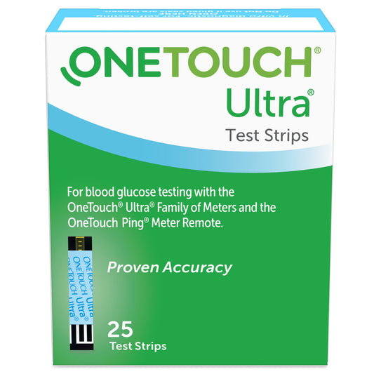 Blood Glucose Test Strips OneTouch® Ultra® 2 25 Strips per Pack