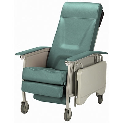 Multi-Position Recliner Deluxe Jade Vinyl 4 Casters