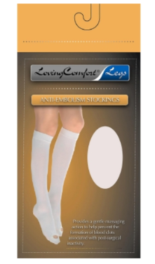 Anti-embolism Stocking Loving Comfort® Knee High X-Large Beige Closed Toe