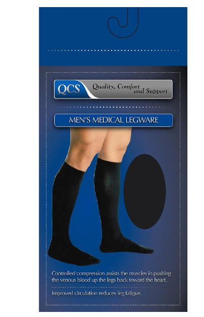 Compression Socks Loving Comfort® Knee High X-Large Black Closed Toe