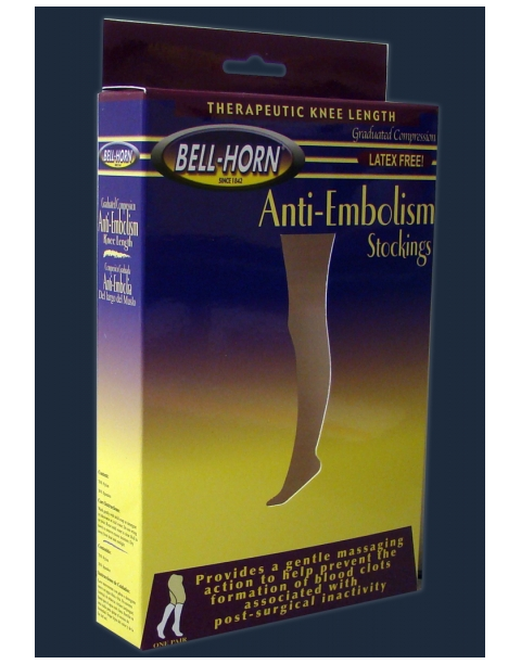 Anti-embolism Stocking Bell-Horn® Knee High Medium Beige Closed Toe