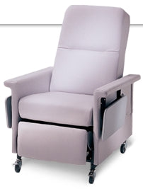 Standard Transport Manual Recliner 59 Series Gray Vinyl 3 Inch Casters