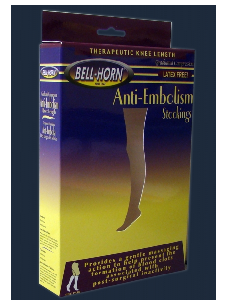 Anti-embolism Stocking Bell-Horn® Knee High 2X-Large / Regular Beige Closed Toe