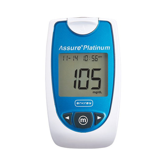 Blood Glucose Meter Assure® Platinum 7 Second Results Stores up to 500 Results No Coding Required