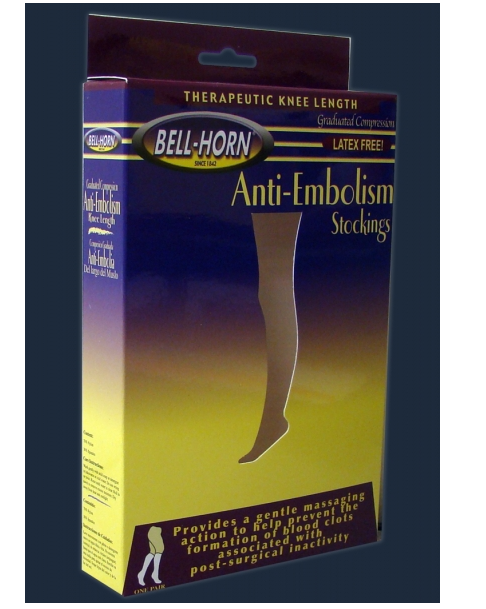 Anti-embolism Stocking Bell-Horn® Knee High 3X-Large / Regular Beige Closed Toe