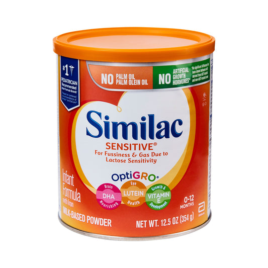 Infant Formula Similac Sensitive® Unflavored 12.5 oz. Can Powder Iron Lactose Sensitivity