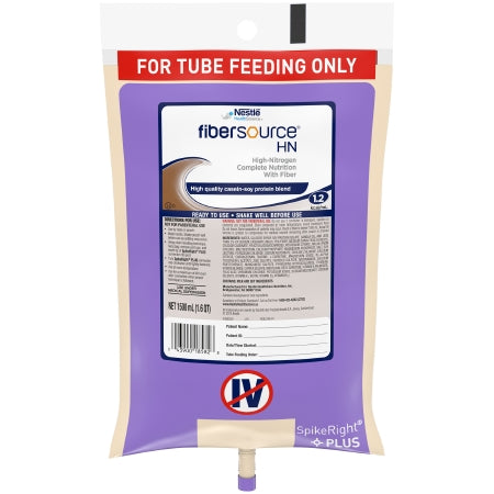 Tube Feeding Formula Fibersource® HN Unflavored Liquid 1500 mL Ready to Hang Prefilled Container