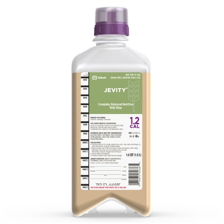 Tube Feeding Formula Jevity® 1.2 Cal with Fiber Unflavored Liquid 1.5 Liter Bottle