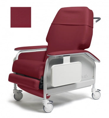 Extra-Wide Clinical Care Recliner Lumex® Berry Four Tente® Swivel Caster, Three Locking Caster