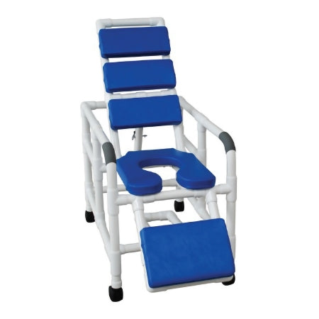 Shower Chair MJM International PVC Frame Reclining Backrest 325 lbs. Weight Capacity