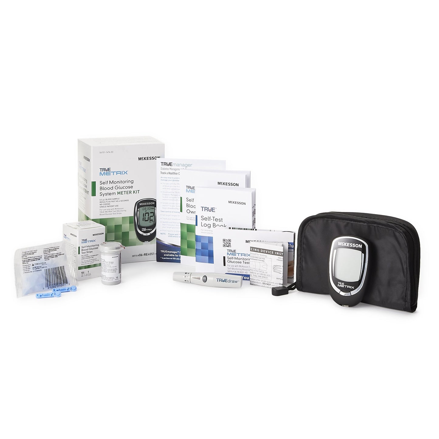 Blood Glucose Meter McKesson TRUE METRIX® 4 Second Results Stores up to 500 Results No Coding Required