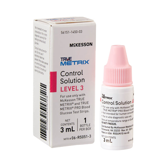 Blood Glucose Control Solution McKesson TRUE METRIX® 3 mL Level 3